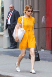 Kate Mara has a mellow yellow NYC day