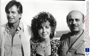 Actress Elizabeth Taylor With Actor George Hamilton (left) And Billionaire Adnan Khasoggi. (for Full Caption See Version)