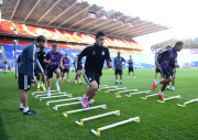 UEFA Supercup Football Training and Press Conference, Cardiff City Stadium, Cardiff, Wales, Britain - 11 August 2014