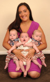 Mother gives birth to four babies within space of nine months, London, Britain - 22 Jul 2014