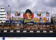 FILM BILLBOARDS IN BOMBAY, INDIA - 1986