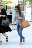 *EXCLUSIVE* Eva Longoria stops by the CAA Office looking Business Chic