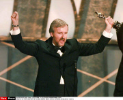 LA: 70TH CEREMONY OF OSCARS:TROPHY ROOM:  JAMES CAMERON, DIRECTOR OF TITANIC