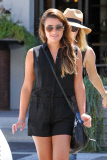 Lea Michele looks cute while shopping for furniture