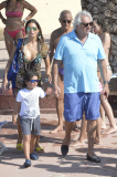 Exclusif: Flavio Briatore, sa femme Elisabetta et leur fils Falco en vacances en Sardaigne. SLF