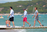 Ryan Seacrest and Shayna Taylor in Saint Tropez
