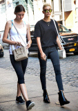 Hailey Baldwin and Gabby Westbrook out and about, New York, America - 20 Aug 2014