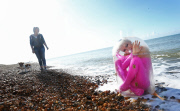 Girl in a bottle washes up on Brighton beach, Britain - 21 Aug 2014
