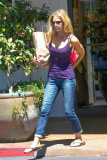 Denise Richards enjoys some time to herself while shopping