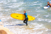*EXCLUSIVE* Helen Hunt takes to the waves for a Friday workout session