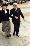Sir Richard Attenborough With His Wife At The Memorial Service For Graham Greene In Westminster Cathedral. . Rexmailpix.