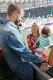 Shakira gets a kiss from her #1 fan