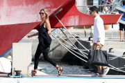 EXC: KATE MOSS AND  JAMIE HINCE LEAVING FORMENTERA!