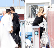 EXC: KATE MOSS AND  JAMIE HINCE LEAVING FORMENTERA!