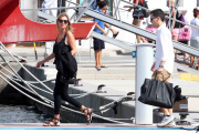 EXC: KATE MOSS AND  JAMIE HINCE LEAVING FORMENTERA!