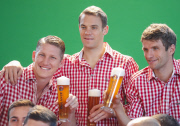 Fussball: Bayerns Fussballer beim Paulaner Sponsorentermin
