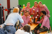 Fussball: Bayerns Fussballer beim Paulaner Sponsorentermin