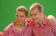 Fussball: Bayerns Fussballer beim Paulaner Sponsorentermin