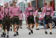 Fussball: Bayerns Fussballer beim Paulaner Sponsorentermin