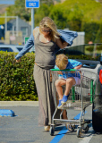 Pregnant Ali Larter and Son Theodore Do Saturday Grocery Shopping Together