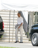 President Barack Obama departs the White House, Washington, D.C, America - 31 Aug 2014