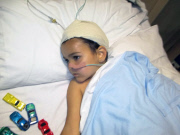 Ashya King, boy with a brain tumour who has been snatched by his parents from Southampton General Hospital, Britain - 29 Aug 2014