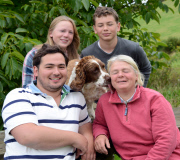 Missing dog rescued after being trapped on cliff without food or water for nine days, Devon, Britain - 01 Sep 2014