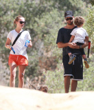 Exclusive... Natalie Portman & Family Go For A Hike 