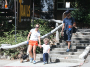 Exclusive... Natalie Portman & Family Go For A Hike 
