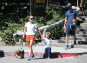 Exclusive... Natalie Portman & Family Go For A Hike 