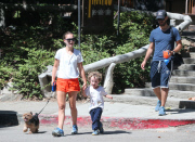 Exclusive... Natalie Portman & Family Go For A Hike 