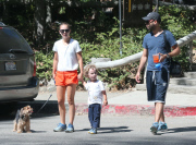 Exclusive... Natalie Portman & Family Go For A Hike 