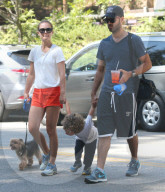 Exclusive... Natalie Portman & Family Go For A Hike 