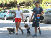Exclusive... Natalie Portman & Family Go For A Hike 