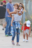 Jessica Alba and family at the Chili Cook-Off