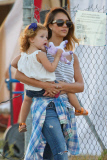 Jessica Alba and family at the Chili Cook-Off