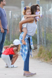 Jessica Alba and family at the Chili Cook-Off