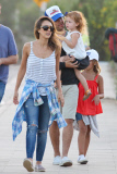 Jessica Alba and family at the Chili Cook-Off