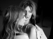 Kate Moss and Cara Delevigne for Burberry.