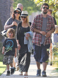 Exclusive... First Pics of New Mom Christina Aguilera Since the Birth of Her Daughter - NO INTERNET USE WITHOUT PRIOR AGREEMENT 