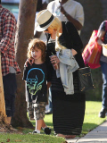 Exclusive... First Pics of New Mom Christina Aguilera Since the Birth of Her Daughter - NO INTERNET USE WITHOUT PRIOR AGREEMENT 
