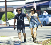 EXC - JOSH HUTCHERSON AND CLAUDIA TRAISAC IN LOS ANGELES!