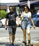EXC - JOSH HUTCHERSON AND CLAUDIA TRAISAC IN LOS ANGELES!