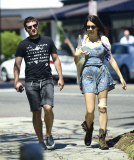 EXC - JOSH HUTCHERSON AND CLAUDIA TRAISAC IN LOS ANGELES!