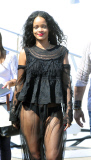 RIHANNA HAVING HER PICTURE TAKEN WITH THE CREW