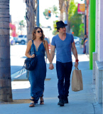 Ian Somerhalder and Nikki Reed Hold Hands At Lunch