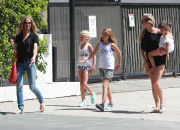 Exclusive... Denise Richards Takes Her Girls To The Jewish Federation Goldsmith Center 