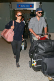 Natalie Portman and Benjamin Millepied minus baby Aleph arrive at LAX