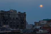 Full moon over Barcelona