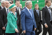 Königin Margrethe besichtigt das Brandenburger Tor 